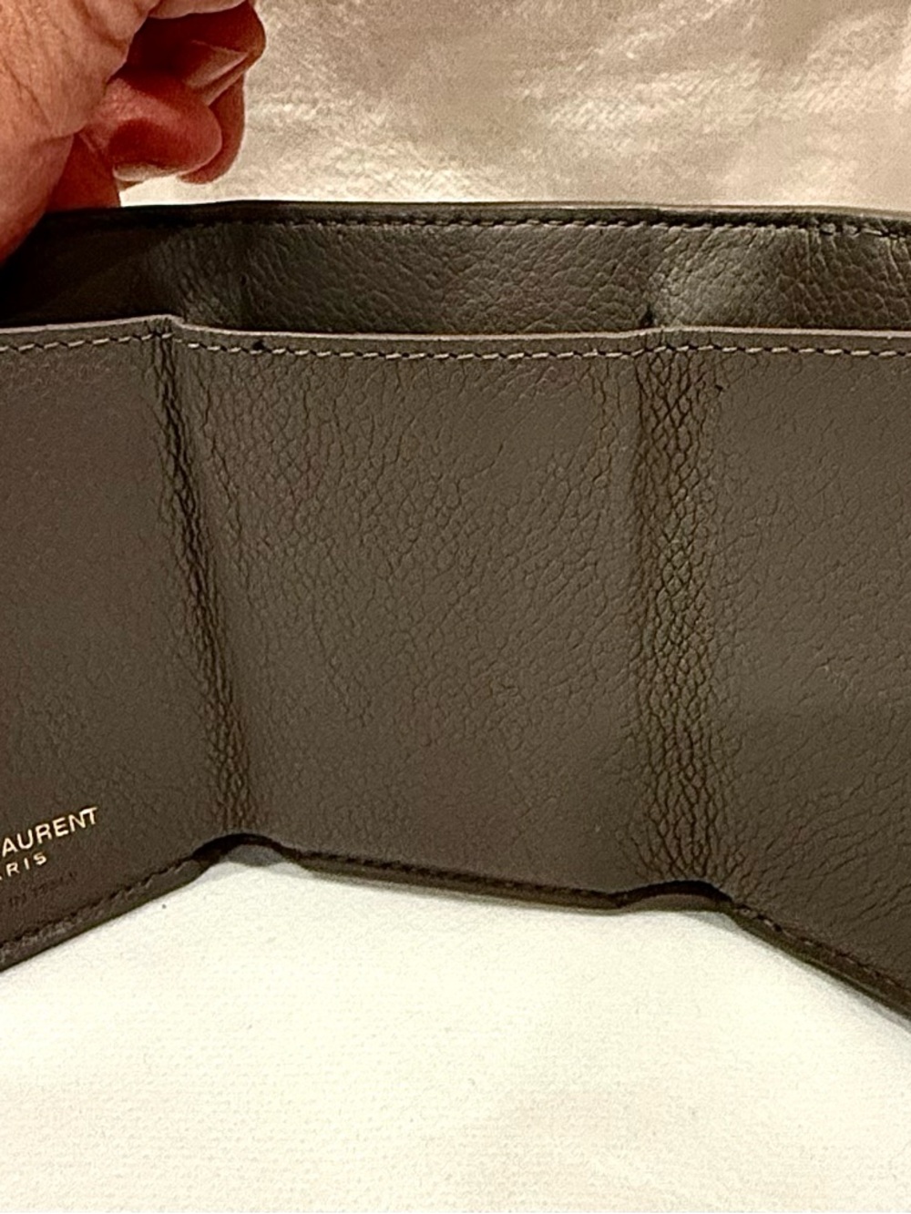 Breathtaking Saint Laurent (YSL) Cassandre Origami Tiny Wallet(Full Inclusion) - Picture 7 of 10